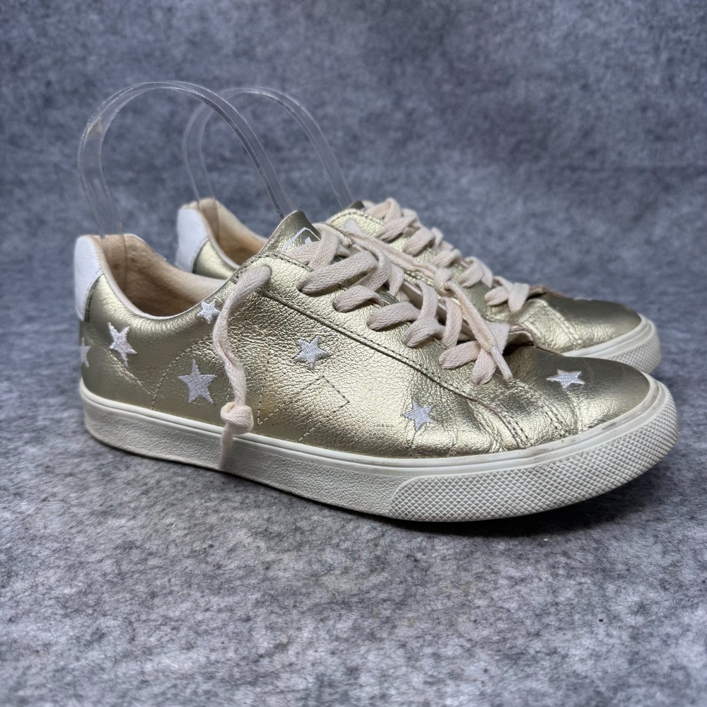 Veja X Madewell Gold Metallic Star Esplar Sneakers Womens Sz 7 Sporty Low